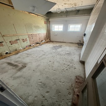 School bathroom renovation
