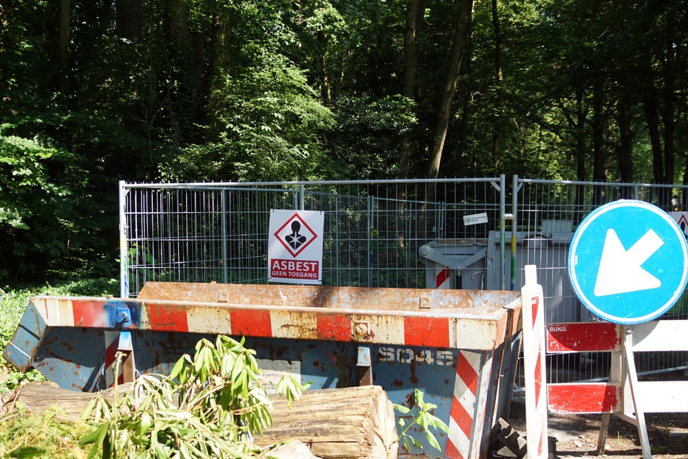 asbestos in skip closed to public