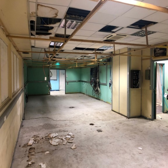 Asbestos removal from school