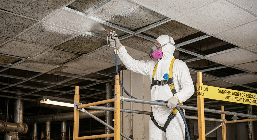 asbestos encapsulation ceiling tiles